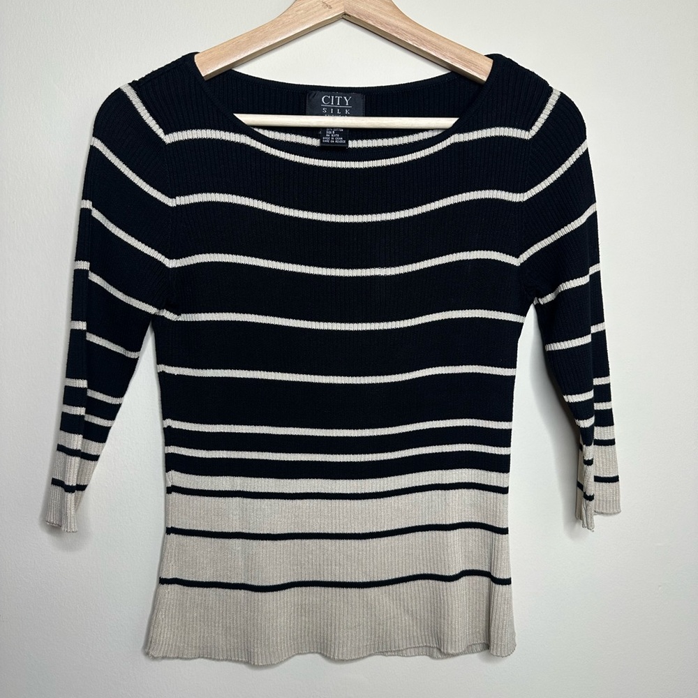 City Silk Knitted Top